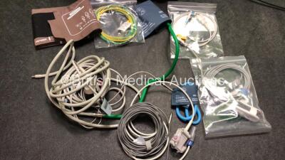 EDAN USA IM8A Patient Monitor with Printer,CO2,IBP1,IBP2,ECG,NIBP,SpO2,T1 and T2 Options and Assorted Leads (Powers Up-In Excellent Condition) * Mfd 2014 * - 3