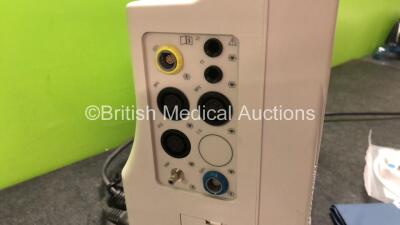 EDAN USA IM8A Patient Monitor with Printer,CO2,IBP1,IBP2,ECG,NIBP,SpO2,T1 and T2 Options and Assorted Leads (Powers Up-In Excellent Condition) * Mfd 2014 * - 4