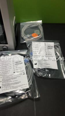 EDAN iM8 Patient Monitor with ECG,NIBP,SpO2,T1,T2,Printer Options and Assorted Leads (Powers Up-In Excellent Condition) * Mfd 2016 * - 4