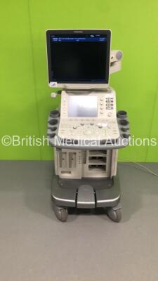 Toshiba Aplio 500 Flat Screen Ultrasound Scanner Model TUS-A500 Software Version AB_V4.00*R112 with Sony Digital Graphic Printer UP-D897 (Powers Up-Hairline Cracks to Screen Trim-See Photos) * SN T1F1414911 * * Mfd 2014 * *IR273*