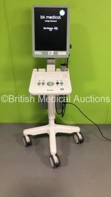 BK Medical Flex Focus 400 EXP Ultrasound Scanner Type 1202 with 1 x Transducer/Probe (Type 8870) (Powers Up-Missing Dial-See Photos) * SN 5005656 * *IR281* *H*