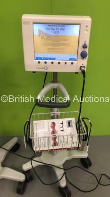 1 x Datex-Ohmeda S/5 Lite Patient Monitor on Stand with P1,P2,CO2,T, ECG/Resp, SPO2 and NIBP Options with Selection of Cables (Powers Up) and 1 x Deltex Medical Cardio Q ODM Monitor with Attachment (Powers Up) *S/N FS0074252 / FS0160460* - 2