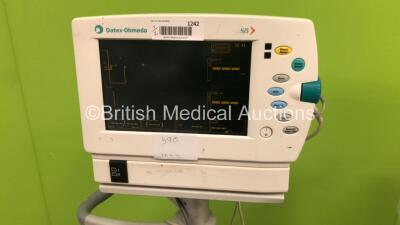 1 x Datex-Ohmeda S/5 Lite Patient Monitor on Stand with P1,P2,CO2,T, ECG/Resp, SPO2 and NIBP Options with Selection of Cables (Powers Up) and 1 x Deltex Medical Cardio Q ODM Monitor with Attachment (Powers Up) *S/N FS0074252 / FS0160460* - 5