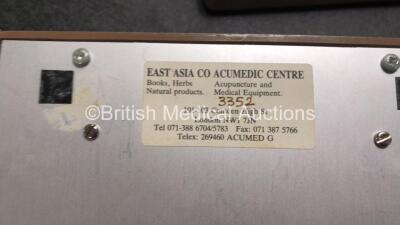 Mixed Lot Including 1 x Anetic Aid Operating Table Attachment, 2 x Acu Medic AM3/D Acupunctoscope Units (Both Untested) 1 x Coherent Medical Lens Cell, 1 x EMS Swiss SA CH-1260 Urological Lithotripter Unit with Footswitch (Powers Up) 1 x SCD19102C Monitor - 5