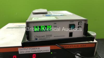 Mixed Lot Including 1 x Enraf Nonius Sonopuls 434 Ultrasound Therapy Unit with 1 x 1.0MHz Transducer / Probe (Powers Up) 1 x PSVPro Anesthesia Monitor Attachment, 1 x Oxicom 2100 Whole Blood Oximeter Unit (Powers Up) 1 x Penlon Multifunction Pressure Fail - 5