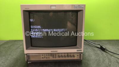 Sony Trinitron PVM-14M2MDE Monitor (Powers Up with Faulty Screen-See Photo) *SN FS0105028, 2100242*