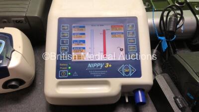 Respiratory Job Lot Including 1 x B & D Electromedical Nippy 3+ Ventilator (Powers Up) 1 x ResMed Airsense 10 Autoset CPAP Unit (No Power) 1 x Respironics REMstar CPAP (Powers Up) 1 x ResMed S7 Lightweight CPAP Unit (Powers Up) 6 x ResMed S9 Autoset CPAP - 2