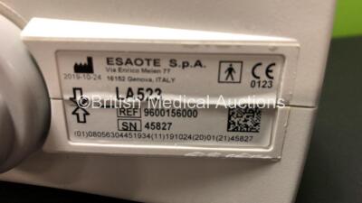 2 x Esaote Transducer - Probes (1 x LA523 *Mfd 2019* 1 x LA435 *Mfd 2019*) in Cases *8692 - 45827* (Untested) - 2