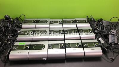 12 x ResMed S9 Escape CPAP Units with 12 x Power Supplies and 3 x Humidifiers *23121220390 - 23141565303 - 22151659512 - 23131527424 - 22151803513*