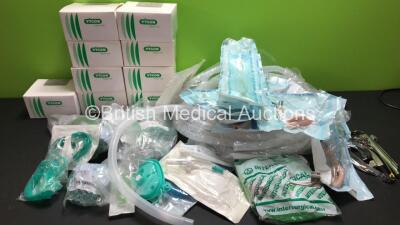 Mixed Lot Including Huntleigh Aura Pump with Cushion, Mattress Hoses and Various Consumables Including Breathing Tubes and Instruments - 2