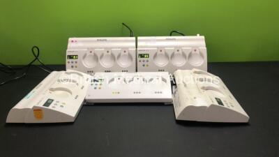 5 x Philips Avalon CTS Wireless Fetal Transducer Systems (All Power Up)