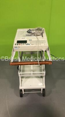 Philips PageWriter 300 pi ECG Machine on Stand with 10 Lead ECG Leads (Powers Up) *S/N US0602070*