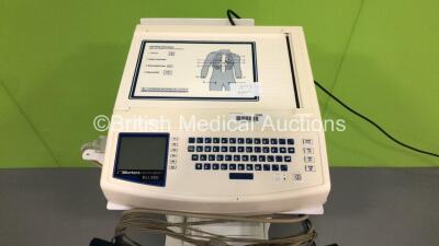 Mortara ELI 250 ECG Machine on Stand with 10 Lead ECG Leads (Powers Up) *S/N 10738000580163* - 2