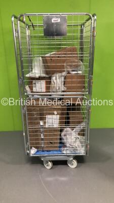 Cage of Consumables Including Alaris SE Pump Infusion Sets and Carefusion VersaSafe Blood Sets (Cage Not Included - Out of Date)