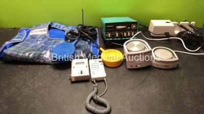 Mixed Lot Including 1 x Rothband X Ray Lead Apron, 1 x ERBE Electrosurgical Unit Footswitch, 1 x Medex MX1000 Pressure Generator (Powers Up) 1 x Huntleigh Mini Dopplex Doppler Unit (Powers Up) 1 x Shandon Vokam 400-100 Unit (Powers Up) 1 x Welch Allyn 767