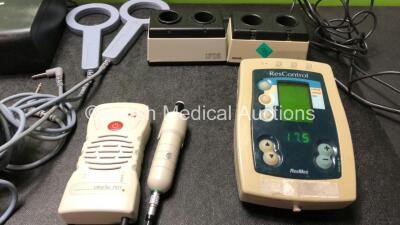 Mixed Lot Including 1 x Piez Optic PZ802 Portable Gas Dosimeter Unit with 1 x AC Power Supply and Accessories (Powers Up) 1 x Ultratec PD1 Fetal Doppler Unit (No Power) 1 x Guidant Model 6577 Cardiovascular Vascular Telemetry Wand, 1 x Respironics REMstar - 4