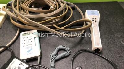 Mixed Lot Including 1 x Interacoustics A5 Pediatric Audiometer (No Power) 3 x Dinamap BP Hoses, 6 x Dinamap Procare AC/DC Adapters 1 x Huntleigh Fetal Doppler Unit (Untested due to Missing Batteries with Missing Battery Cover-See Photo) 1 x Circuplode 462 - 4