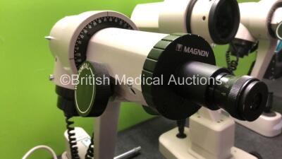 Job Lot Including 2 x Magnon OM-450 Ophthalmometer (1 x Cut Power Lead) 1 x Topcon OM-4 Ophthalmometer (Unable to Test Due to No Power Supply) - 4