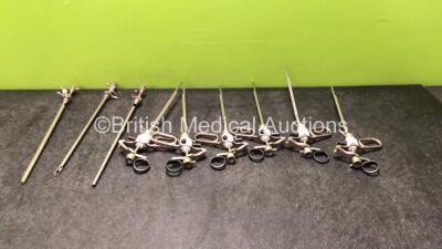 Job Lot Including 6 x Karl Storz 27050 D Resectoscope Working Elements and 3 x Karl Storz 27077 G Sheath Inserts