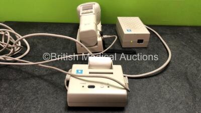 Nidek KM-500 Auto Keratometer with 1 x Battery Charger and 1 x Printer (No Power with Loose Casing-See Photo) *SN 30321*