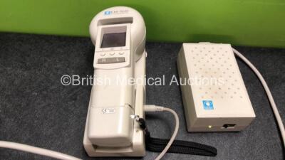 Nidek KM-500 Auto Keratometer with 1 x Battery Charger and 1 x Printer (No Power with Loose Casing-See Photo) *SN 30321* - 3