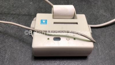 Nidek KM-500 Auto Keratometer with 1 x Battery Charger and 1 x Printer (No Power with Loose Casing-See Photo) *SN 30321* - 5
