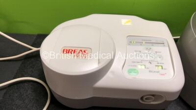 Mixed Lot Including 1 x Breas PV 102 + Ventilator (Powers Up) 1 x Breas PV 403 Ventilator (Powers Up) 1 x Fisher & Paykel Ref ICON Series Humidifier Unit (Powers Up with Missing Lid-See Photo) 2 x Respironics REMstar Plus CPAP Units with 1 x REMstar Heate - 2