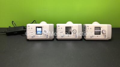 3 x Resmed Airsense 10 Autoset For Her CPAP Units with 1 x AC Power Supply (All Power Up)