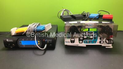 1 x ArthroCare Quantum 2 Electrosurgical Unit with 1 x ArthroCare Footswitch and 1 x Fms Duo Fluid Management System with Footswitch and Shaver Interface Cable