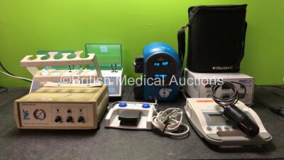 Mixed Lot Including 2 x Linea Tac TAC 400M Instruction Mixing Units (Both Power Up) 1 x Medtronics XPS 3000 Drive Console with 1 x Footswitch (Powers Up) 1 x EZ EM Protocol CO2 Insufflator Unit (Powers Up) 1 x Verathon BVI 3000 Bladder Scanner Unit with 1