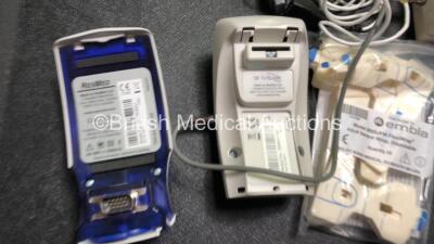 Mixed Lot Including 1 x Linak CHJ20000030D011 Jumbo Battery Charger, 1 x Breas EB 2 Trafo Box, 1 x ResMed Reslink Ventilation Monitor, 1 x ResMed Reslink II Ventilation Monitor,, 1 x Bio Tek DPMM III Universal Monitor, 1 x Puritan Bennett Battery Pack and - 4