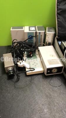 Mixed Lot Including 1 x Sony UP 20 Printer (Powers Up) 1 x Radiometer TCC3 Unit, 1 x Vista NCD 360 Camera, 1 x Philips Nebulizer (Powers Up) 1 x Imac Clear Signal T Switch and 2 x Biopac DA100C Units, 2 x Biopac EMG100C Units and 3 x Haeberle Heating Uni - 4