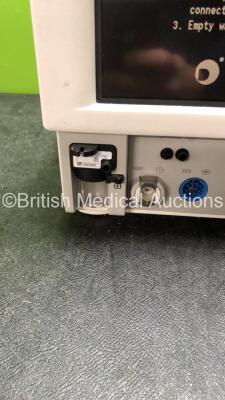 Datex Ohmeda Cardiocap 5 Anesthesia Monitor Including Spirometry, ECG, NIBP, SpO2, P1, P2, T1, T2 and Gas Options with D-fend Water Trap (Powers Up) *SN FBWG00690* - 2