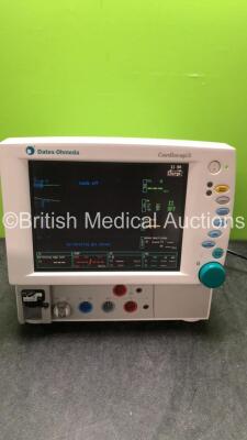 Datex Ohmeda Cardiocap 5 Anesthesia Monitor Including Spirometry, ECG, NIBP, SpO2, P1, P2, T1, T2 and Gas Options with D-fend Water Trap (Powers Up with Slight Damage on Casing-See Photo) *SNFBWF02338* - 8