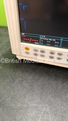 Datex Ohmeda S/5 Compact Anesthesia Monitor with 1 x Datex Ohmeda M-NESTPR Module Including ECG, SpO2, NIBP, T1, T2, P1, P2 Options, 1 x Datex Ohmeda M-P-00-03 P3 Module (Powers Up) *SN 5218168* - 6