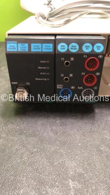 Job Lot Including 1 x Datex Ohmeda S/ 5 Monitor with 1 x Datex Ohmeda F-CU8 Module with 1 x Datex Ohmeda M-NIBP-00-03 Module and 1 x Datex Ohmeda M-ESTRP.04 Module *SN 5039689, 834342* - 4