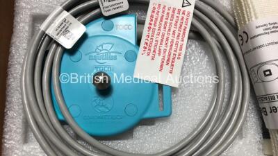 4 x GE Toco Transducers Button and Loop *Mfd 2019* (Unused in Box) *A19SQJ0218PS - A19SQJ0259PS - A19SQJ0213PS - A19SQJ0219PS* - 2