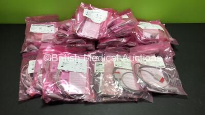 Job Lot of Approx. 28 x GE Dual Invasive Press Cables (See Photos for References)