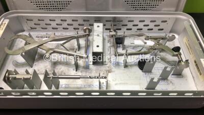 1 x Biomet Orthopedics Inc.Microplasty Total Knee Instrumentation Set - Femoral and 1 x Biomet Patella Instrument Set - 3