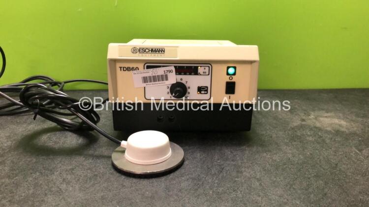 Eschmann TDB60 Electrosurgical Diathermy Unit with Footswitch (Powers Up)