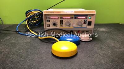 Eschmann TD411RS Minimal Invasive Surgery Diathermy Unit on Table with Footswitch (Powers Up)