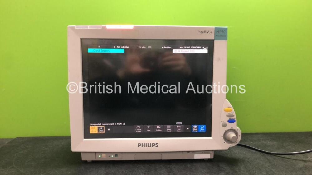 Philips Intellivue MP70 Touch Screen Anesthesia Monitor Software ...