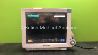 Philips Intellivue MP70 Touch Screen Anesthesia Monitor Software Version L.01.17 with Philips SvO2 Module (Powers Up)