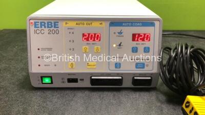 ERBE ICC 200 Electrosurgical Diathermy Unit with 1 x Footswitch (Powers Up) - 2