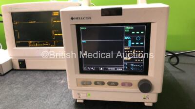 Job Lot Including 1 x Datex Ohmeda S/5 Patient Monitors Including ECG, CO2, SpO2, NIBP and T1 Options with 1 x Power Supply (Powers Up with Missing Dial-See Photo) 1 x Datex Ohmeda S/5 Patient Monitor Including ECG, SpO2, NIBP and T Options with 1 x AC Po - 4