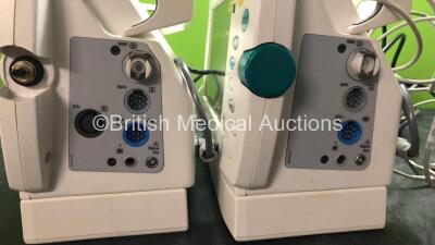 Job Lot Including 1 x Datex Ohmeda S/5 Patient Monitors Including ECG, CO2, SpO2, NIBP and T1 Options with 1 x Power Supply (Powers Up with Missing Dial-See Photo) 1 x Datex Ohmeda S/5 Patient Monitor Including ECG, SpO2, NIBP and T Options with 1 x AC Po - 5