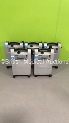 5 x Nidek Medical Nuvo Lite 3 Oxygen Concentrators Mark 5 Model 935 OCSI (Stock Photo Used)