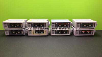 7 x Nellcor OxiMax N-560 and 1 x Nellcor N-550 Oximeters (All Power Up) *P1020606274 - 011114031631 - 01111090450 - 011107090557 - 011111090462*