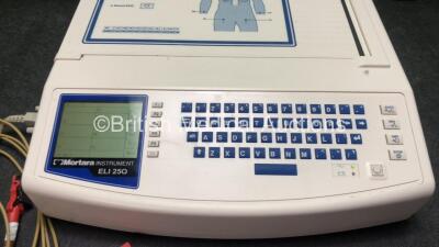 Mortara ELI 250 Series Electrocardiograph with 1 x 10 Lead ECG Lead (Powers Up) - 2