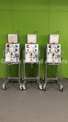 3 x Edwards Lifescience Aquarius Dialysis Machines Software Version 6 (All Power Up)